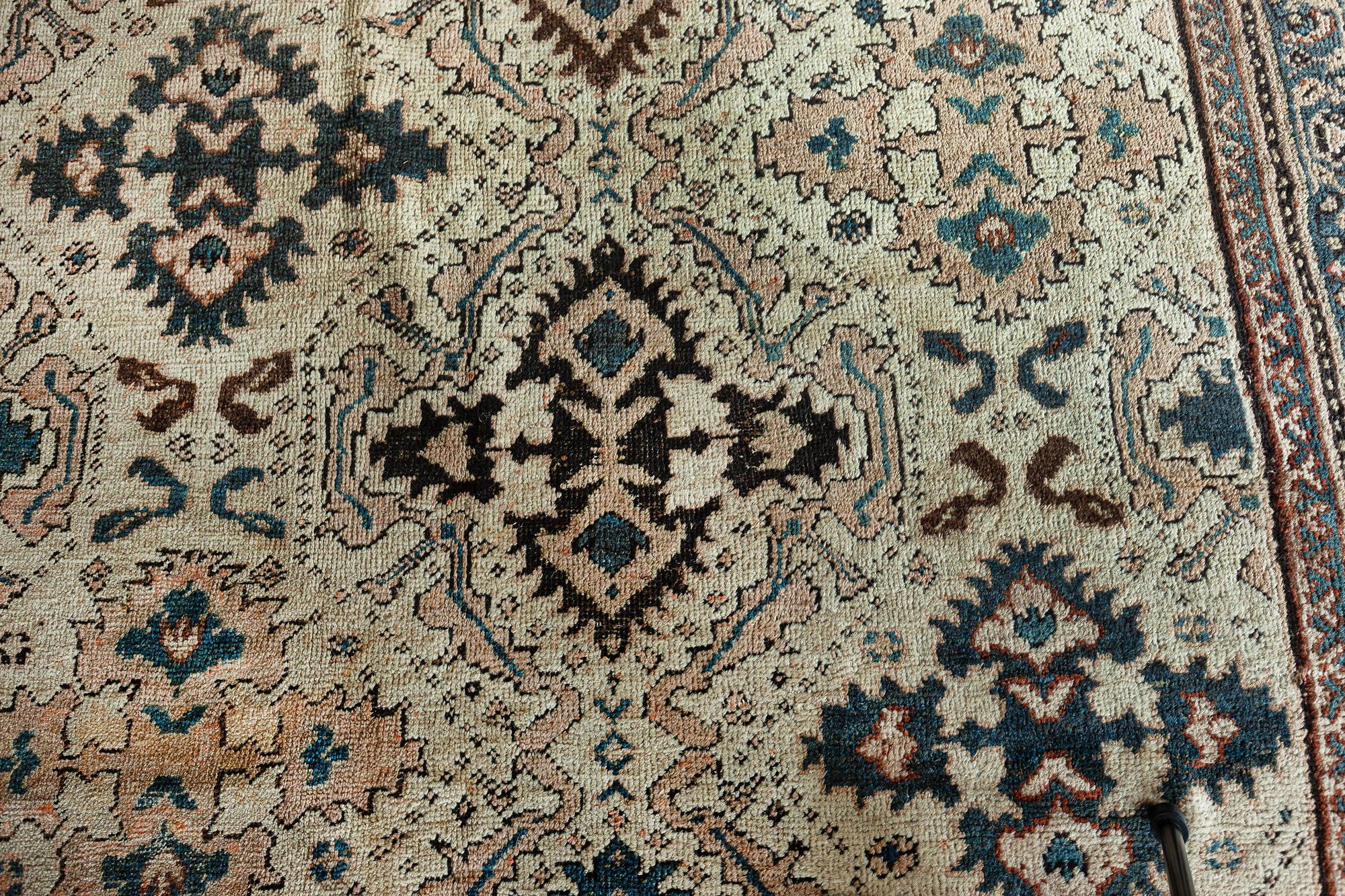Hand-Woven Doris Leslie Blau Collection 19th Century Persian Sultanabad Handmade Wool Rug