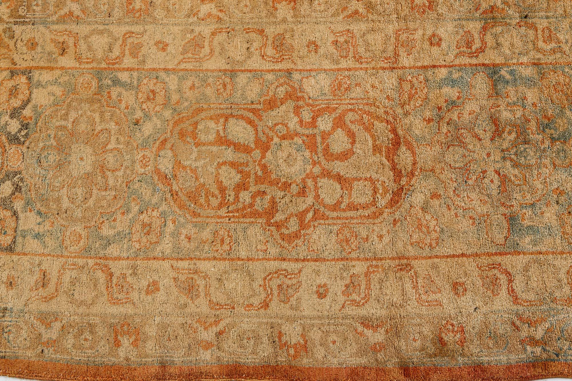 Authentic 19th Century Persian Tabriz Carpet For Sale 2