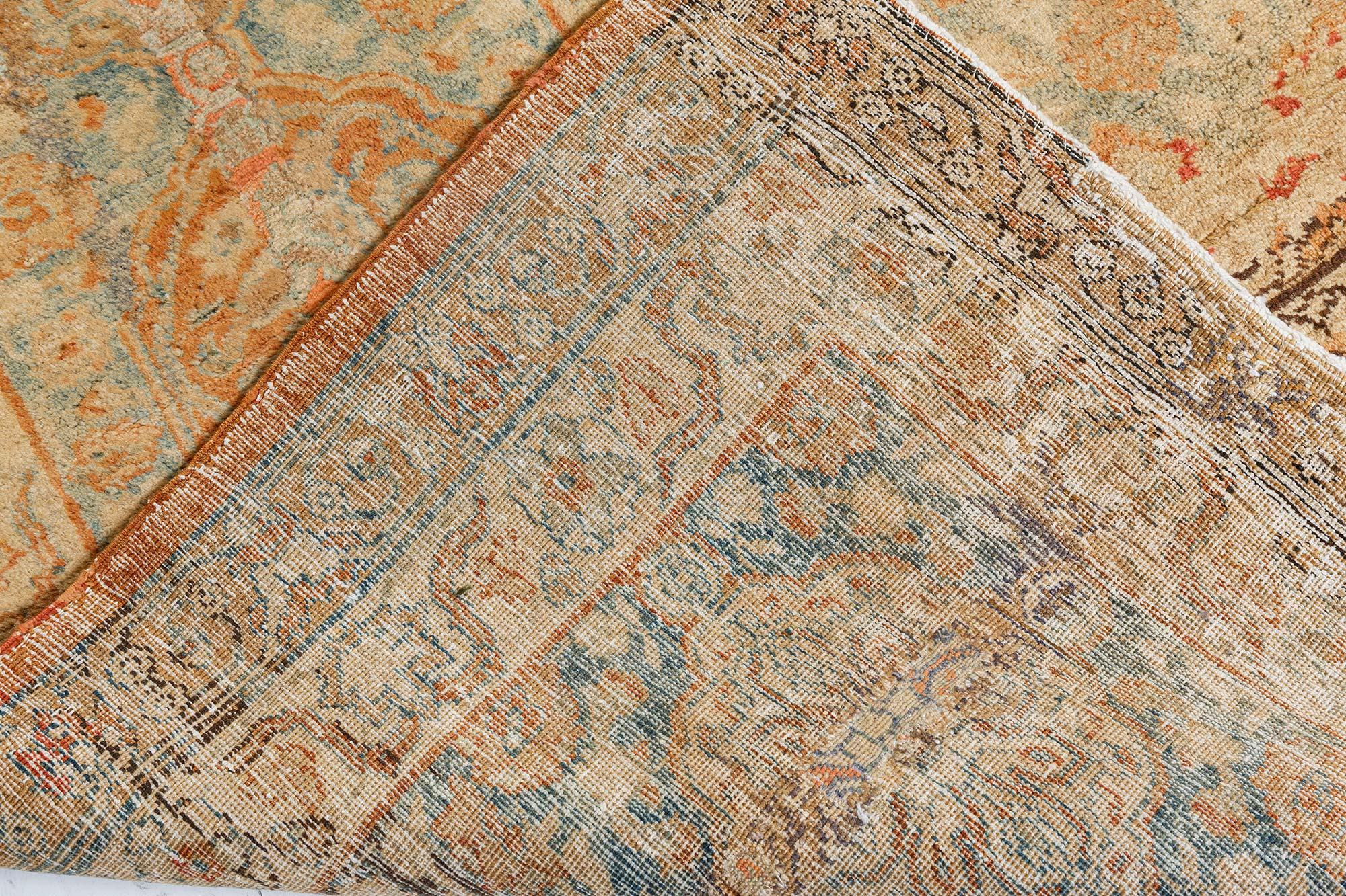 Authentic 19th Century Persian Tabriz Carpet For Sale 3