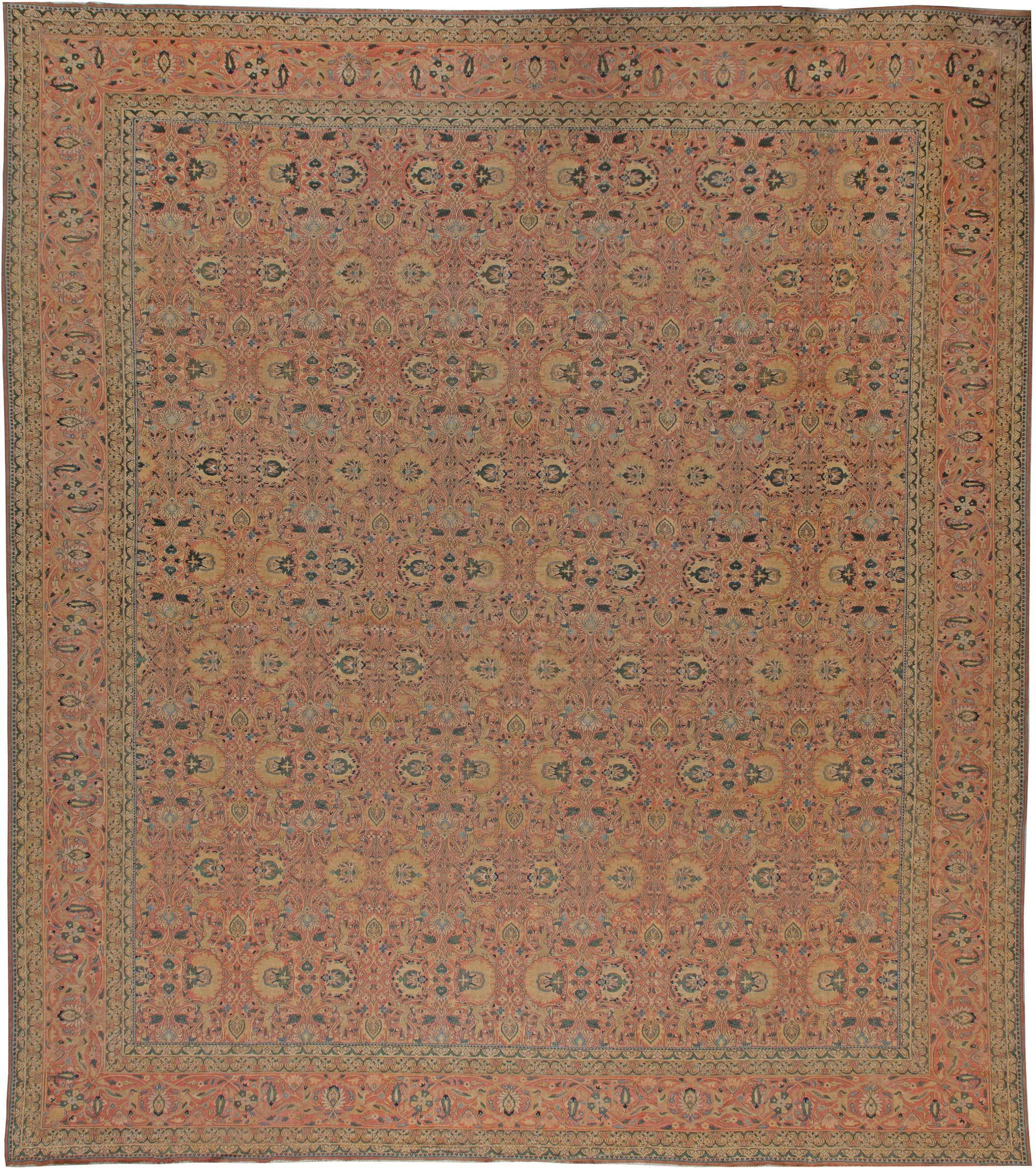 Persischer Wollteppich aus Täbris, 19. Jahrhundert, handgefertigt