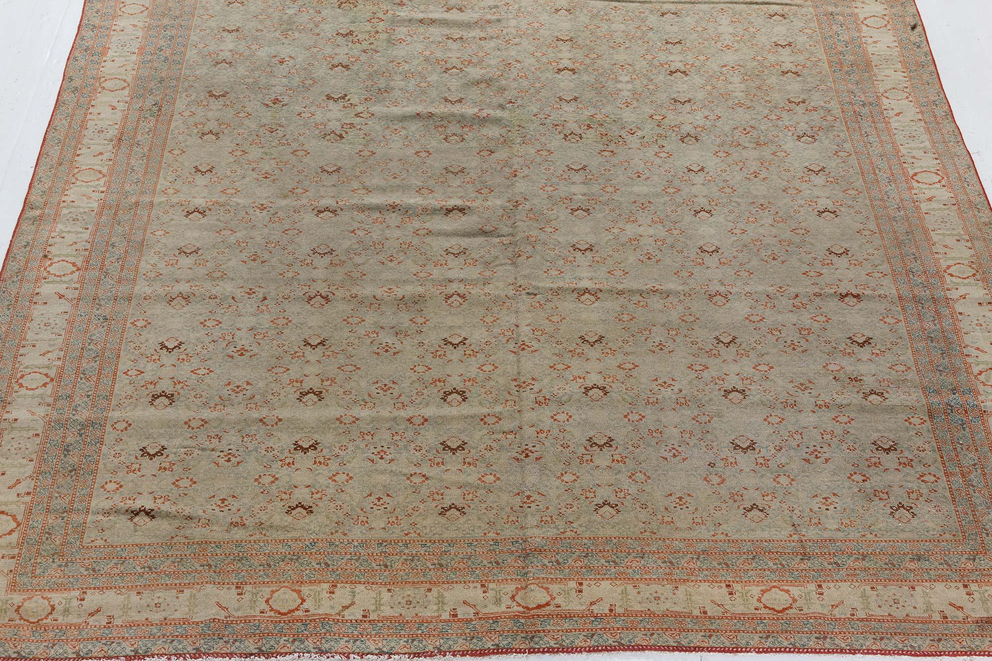 Wool Authentic 19th Century Persian Tabriz Rug For Sale
