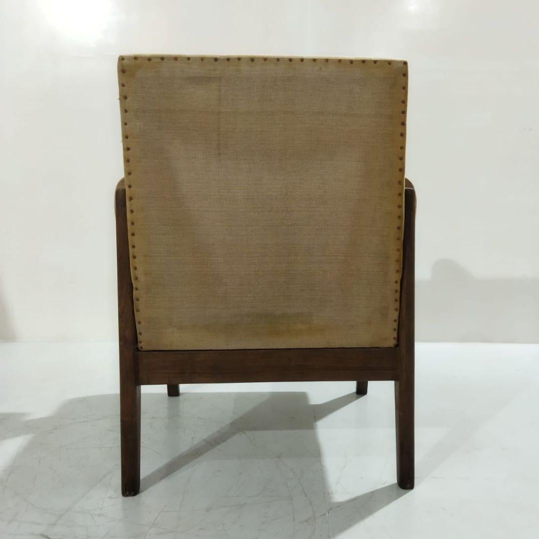 20ième siècle Fauteuil défenseur authentique de Pierre Jeanneret et Le Corbusier, Chandigarh en vente