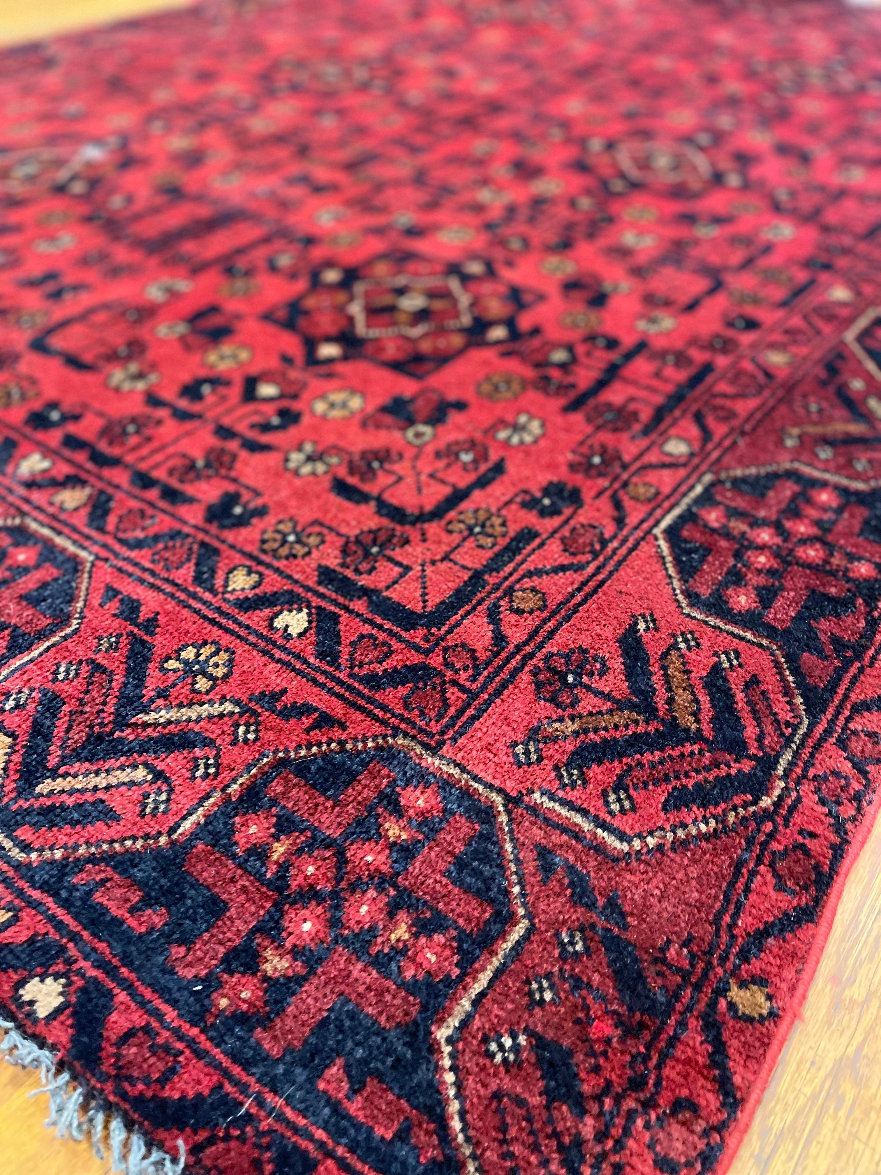 Hand-Knotted Afghan Khal Mohammadi Rug For Sale
