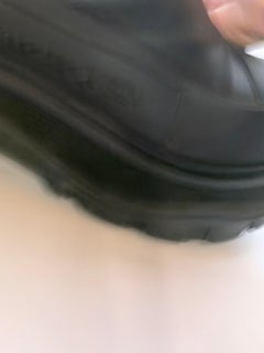 authentic Alexander McQueen Tread Slick Chelsea Boot IT 44 Leather Triple Black