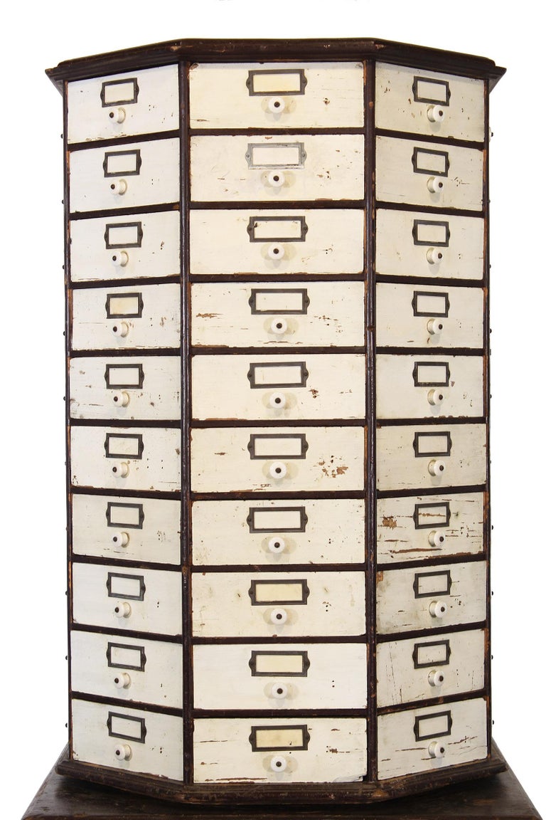 Authentic American Hardware Store Multi Drawer Rotating Parts