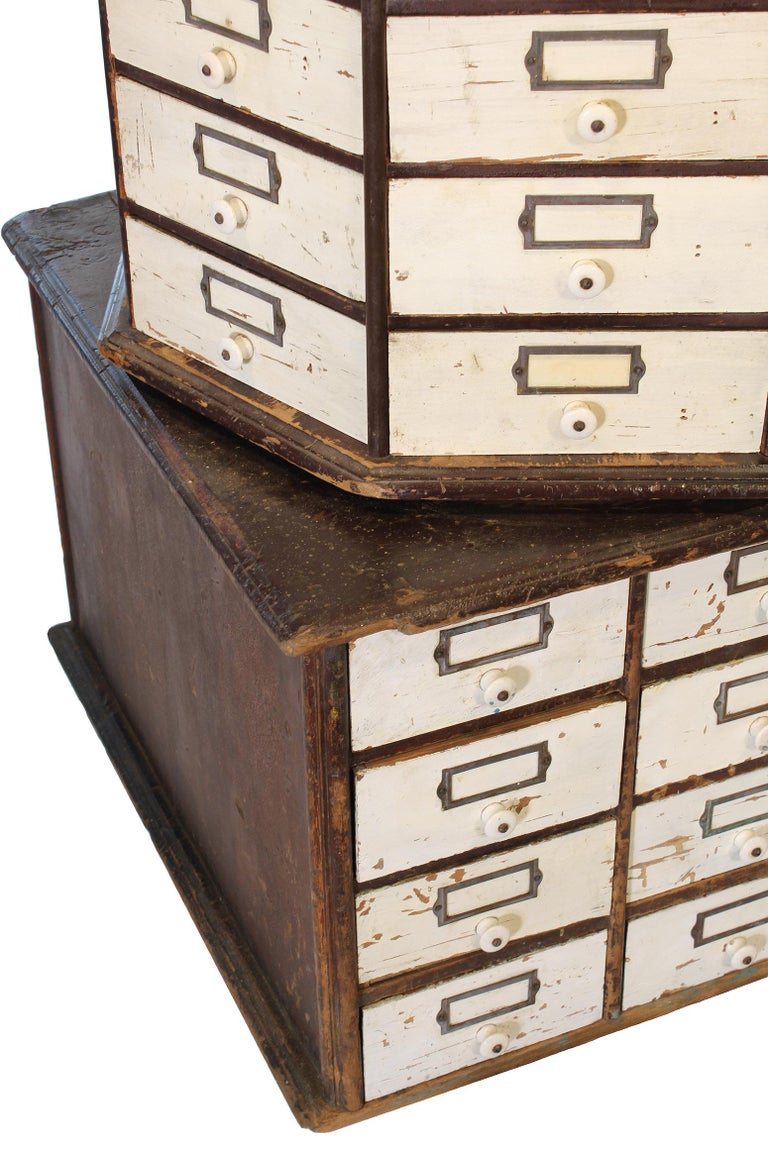 Authentic American Hardware Store Multi Drawer Rotating Parts