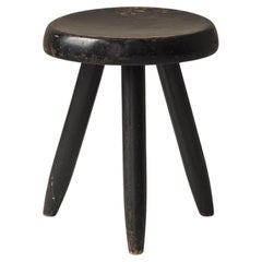 Autentico sgabello High Berger di Charlotte Perriand, Francia anni '50.