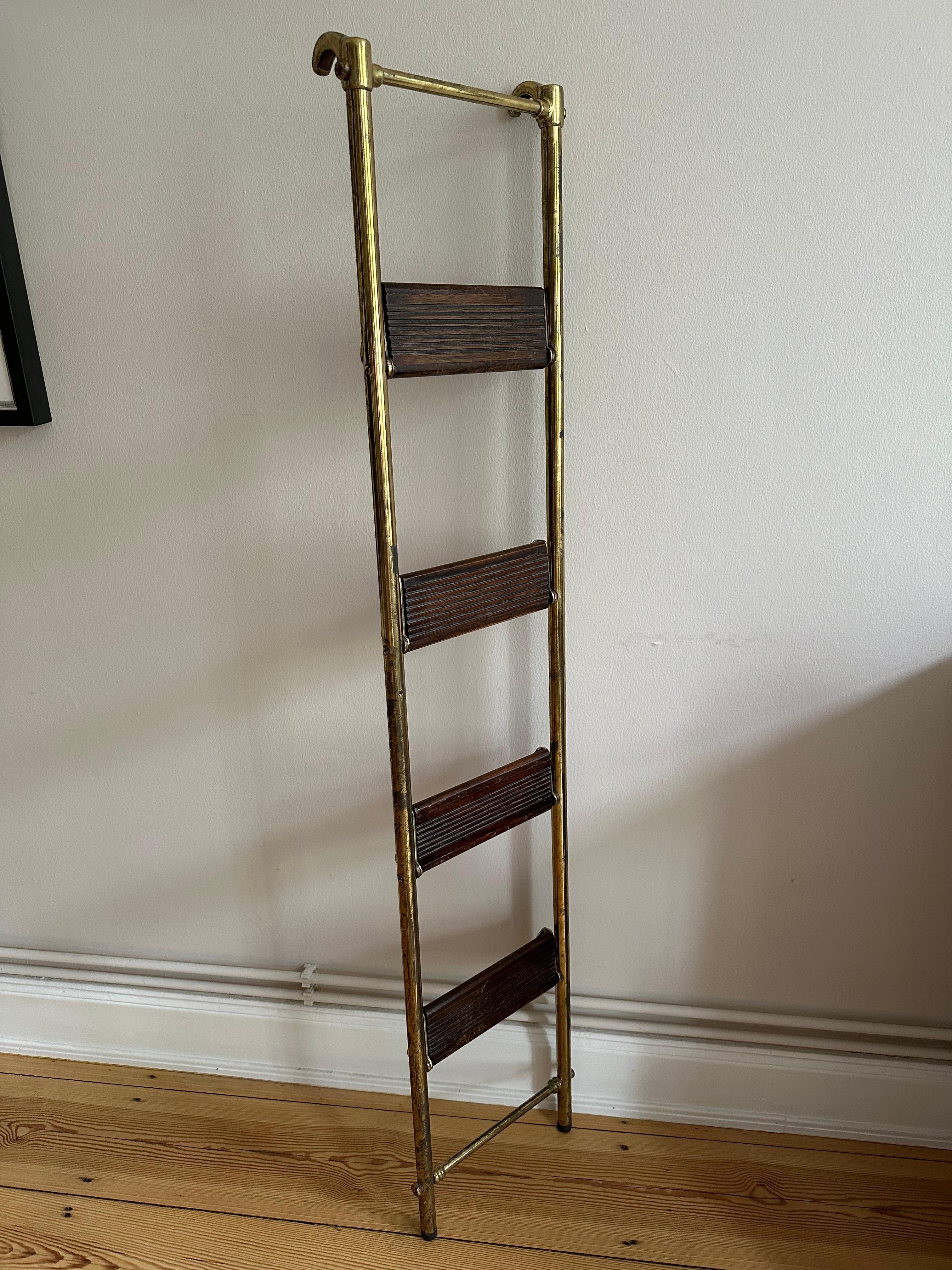 Authentic Antique Brass Ship’s Ladder from the Late 19th Century
 For Sale 1