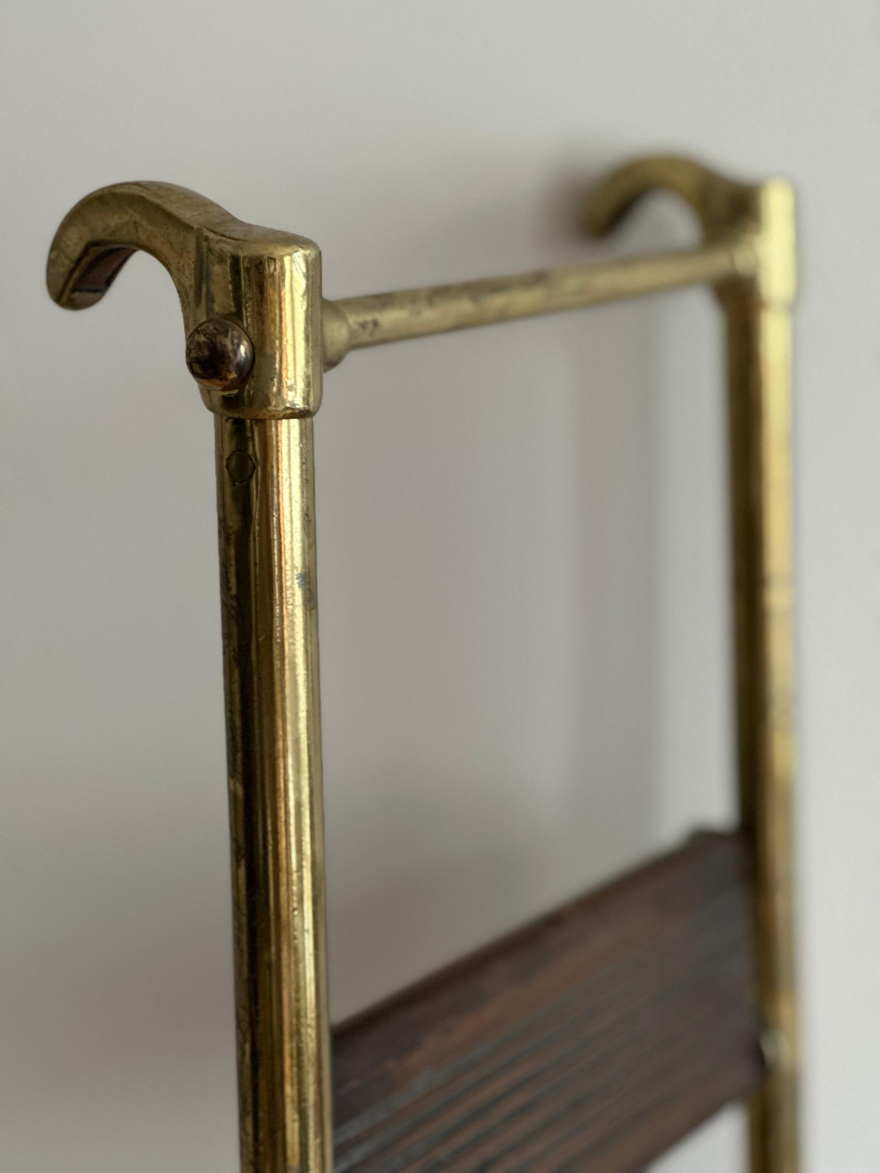 Authentic Antique Brass Ship’s Ladder from the Late 19th Century
 For Sale 2