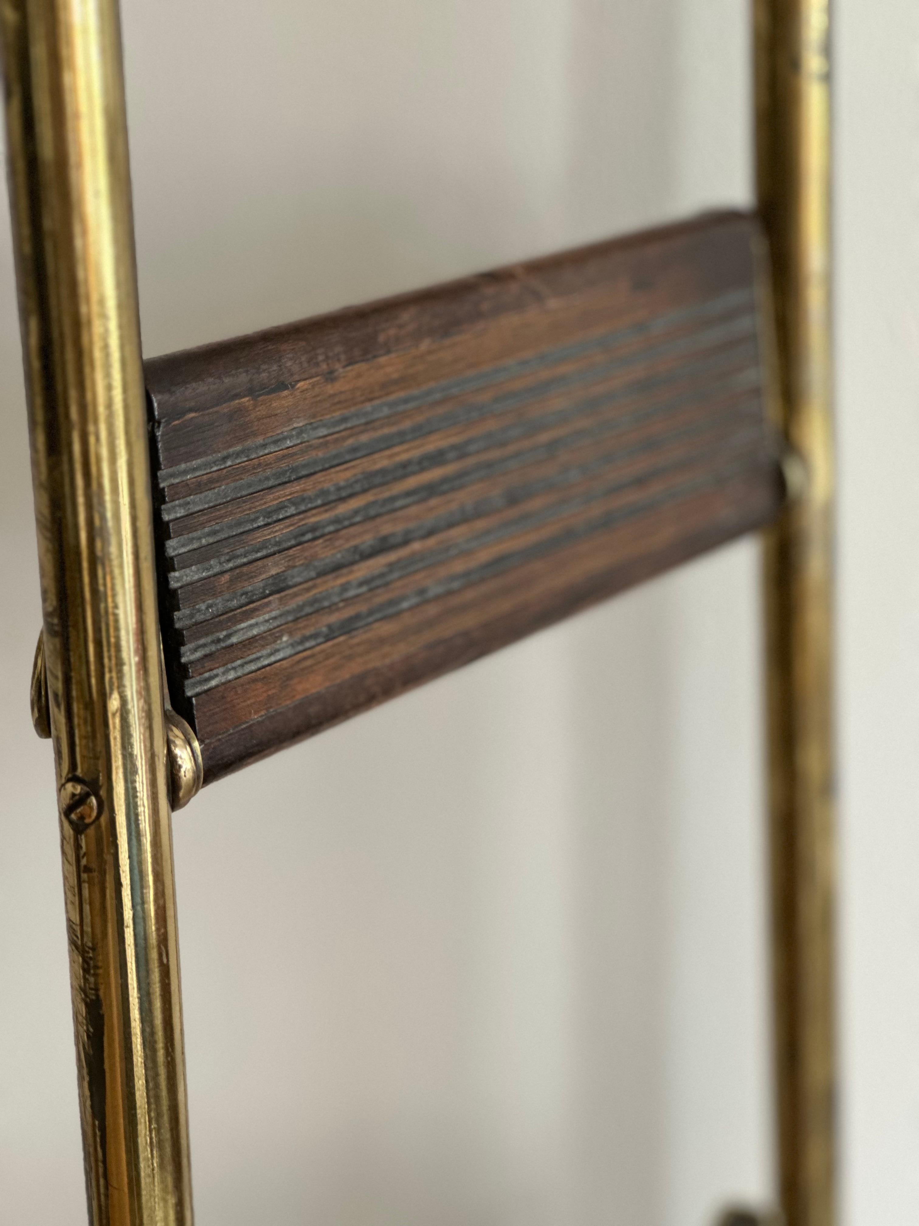 Authentic Antique Brass Ship’s Ladder from the Late 19th Century
 For Sale 4