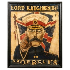 Authentic Antique British Pub Sign, "Lord Kitchener, Morrell's"