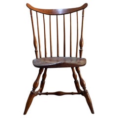 Authentic Antique Fan Back Windsor Side Chair Mid-Atlantic DE PA Dimes