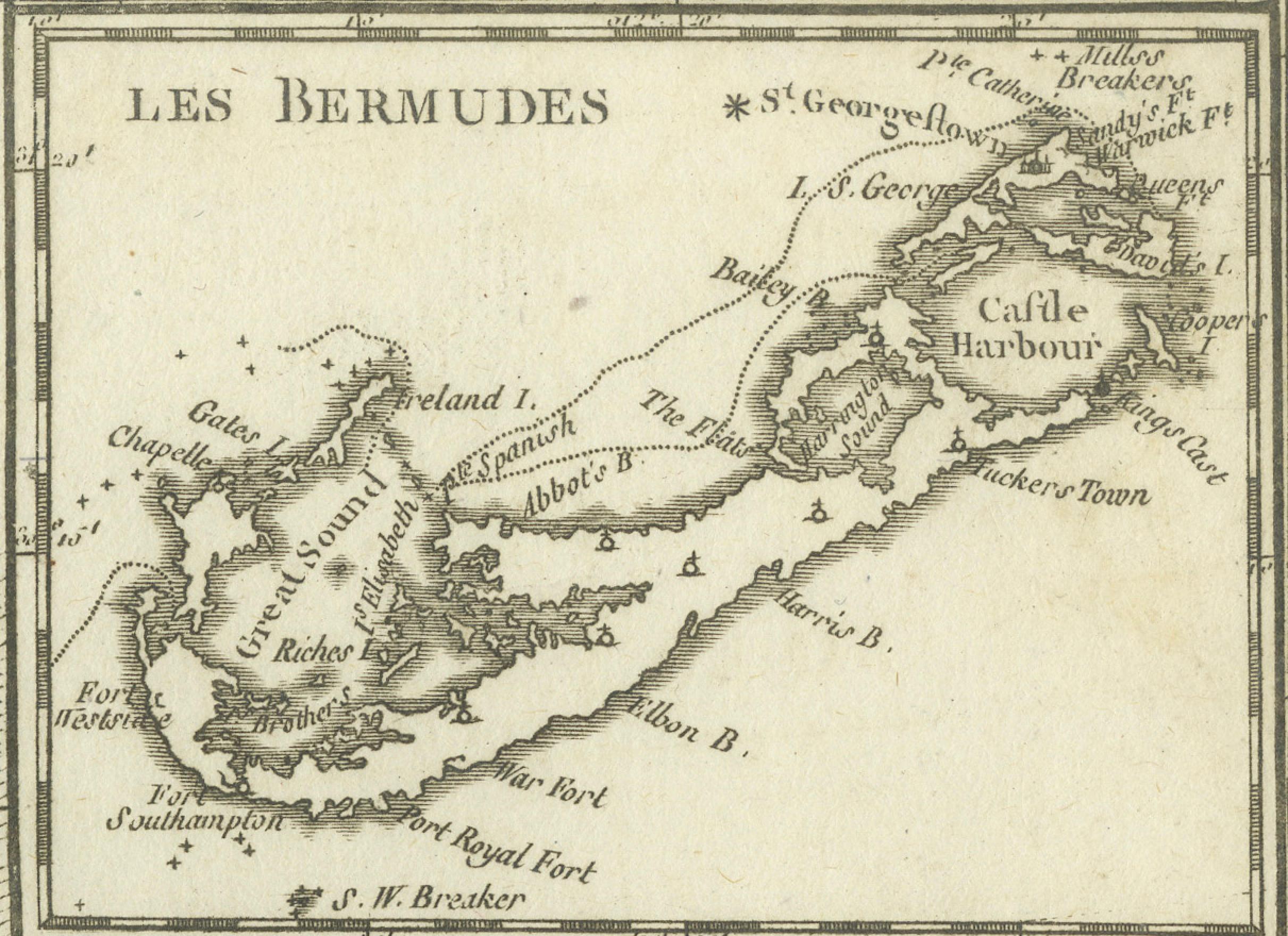 Authentique carte ancienne des Caraïbes, de la côte du Golfe et d'Amérique centrale, 1787 en vente 2