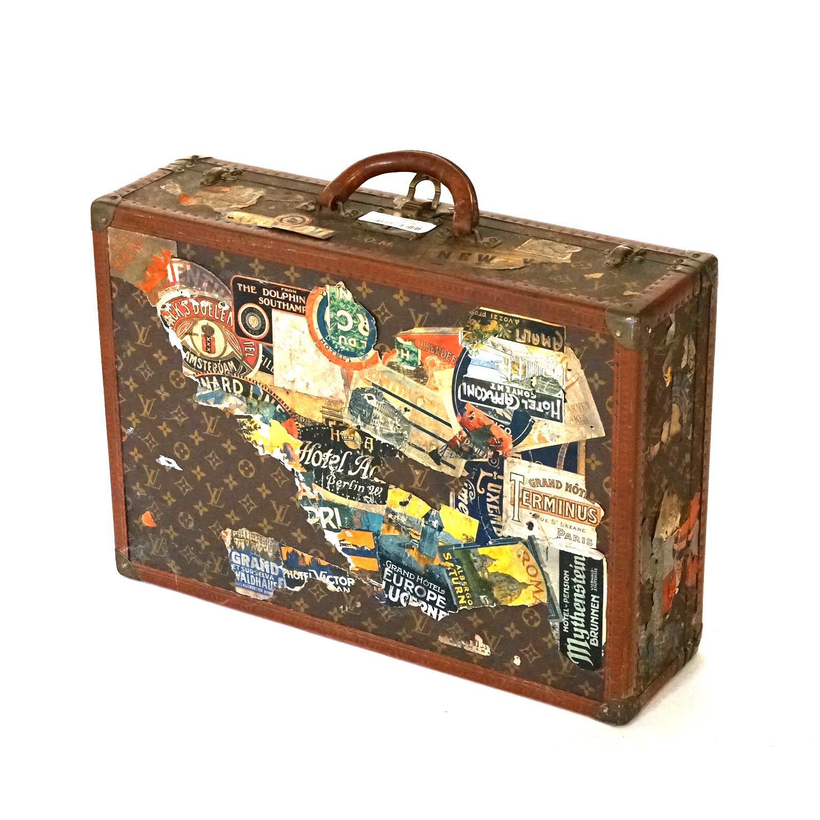 French Authentic Antique Roaring 20s Louis Vuitton Suitcase, James Owen Mahoney, c1920