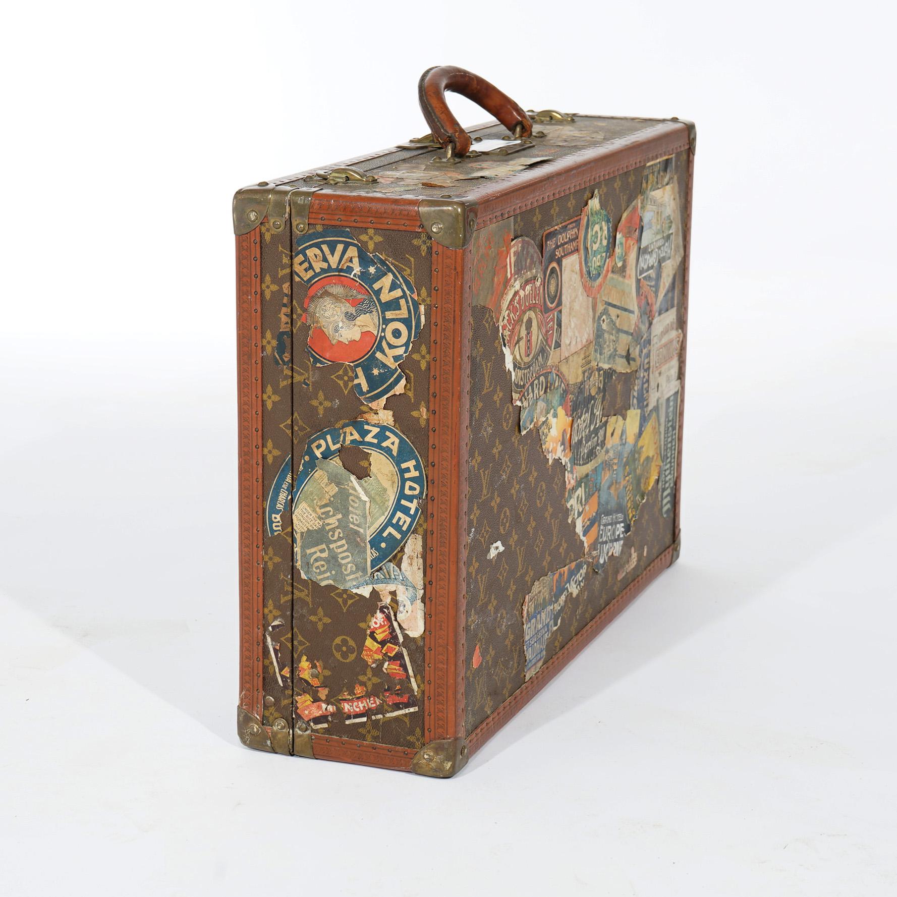 20th Century Authentic Antique Roaring 20s Louis Vuitton Suitcase, James Owen Mahoney, c1920