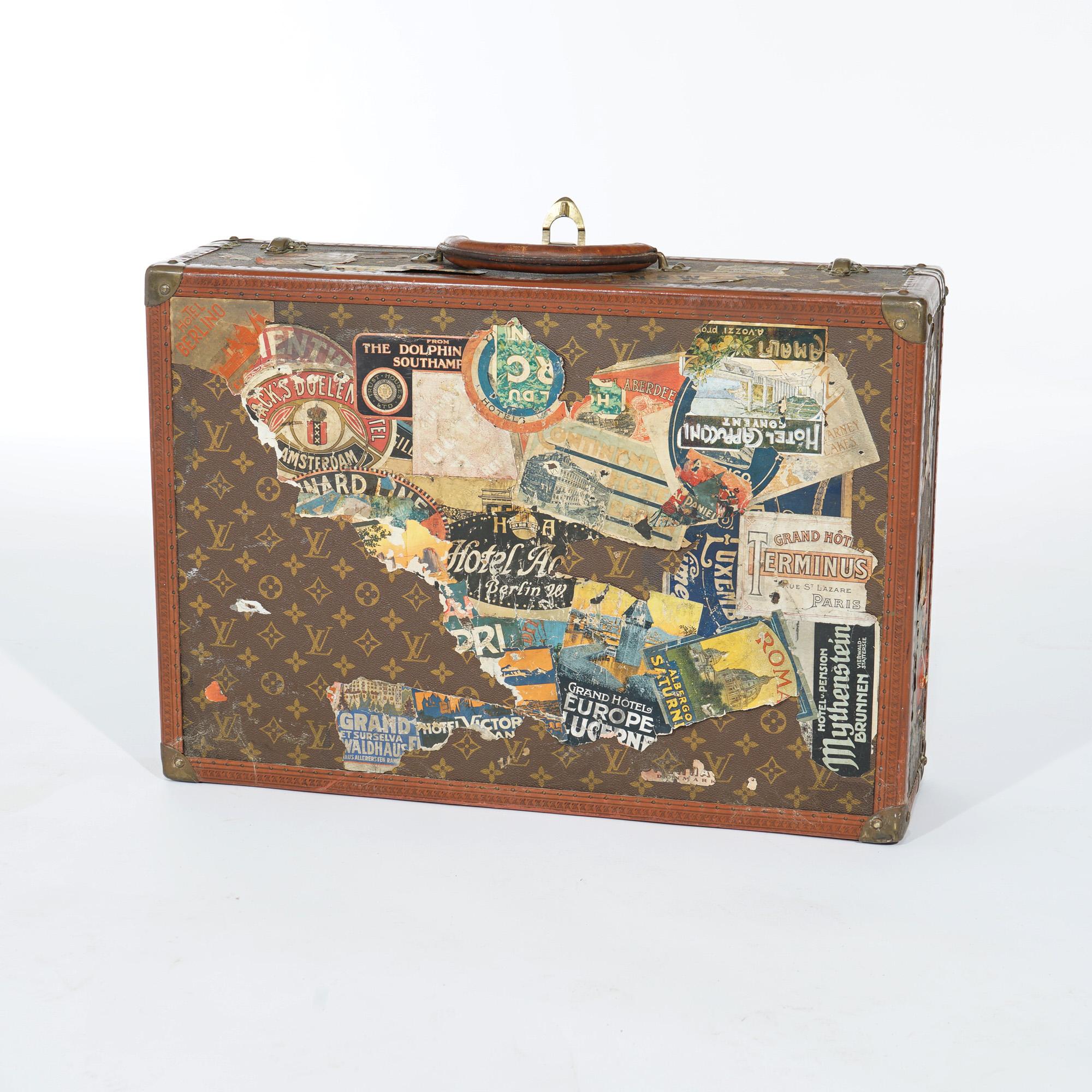 Textile Authentic Antique Roaring 20s Louis Vuitton Suitcase, James Owen Mahoney, c1920