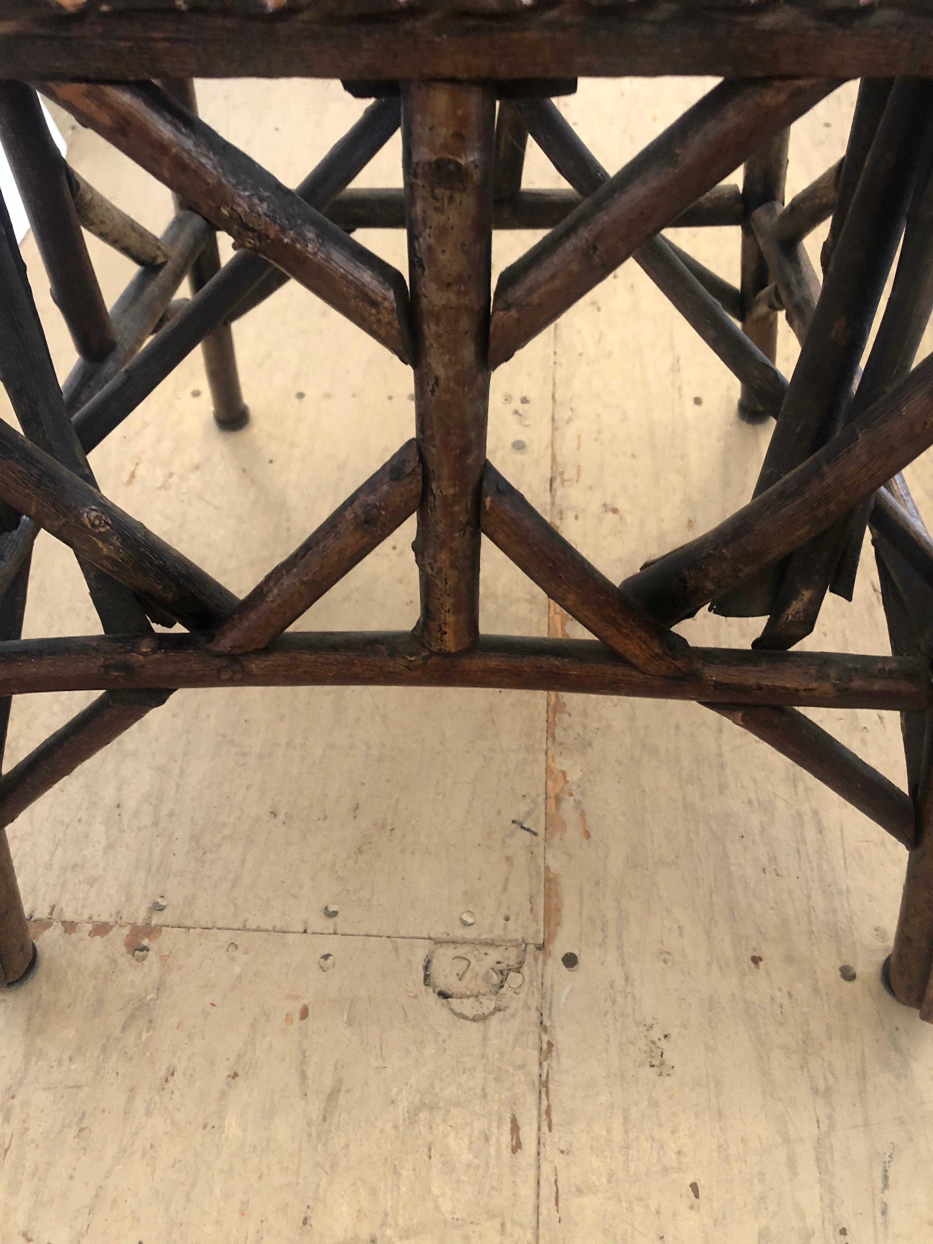 Authentic Antique Rustic Adirondack Twig Chair 5