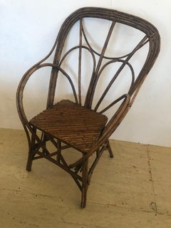 Authentic Antique Rustic Adirondack Twig Chair