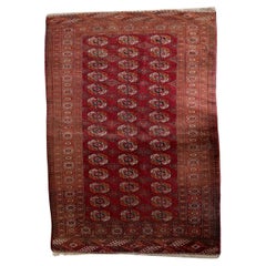 Authentische antike turkmenische Tekke Teppich mit Gul-Motiven 4,4
x 6
- 1C1197