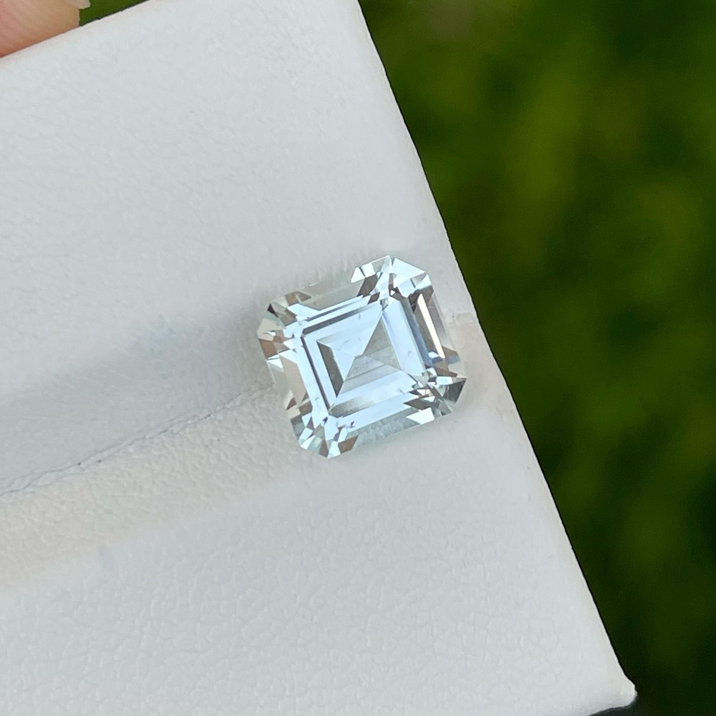 Weight 3.15 carats 
Dimensions 9.1 x 8.6 x 6.2 mm
Treatment None 
Origin Pakistan 
Clarity Eye Clean 
Shape Octagon 
Cut Asscher 


Discover a stunning collection of authentic Aquamarine gemstones for sale. Elevate your jewelry collection with these