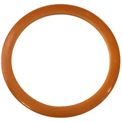 Authentic Art Deco Butterscotch Amber Bakelite Bangle Bracelet