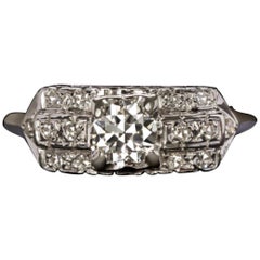 Art Deco Diamond 1 Carat Ring