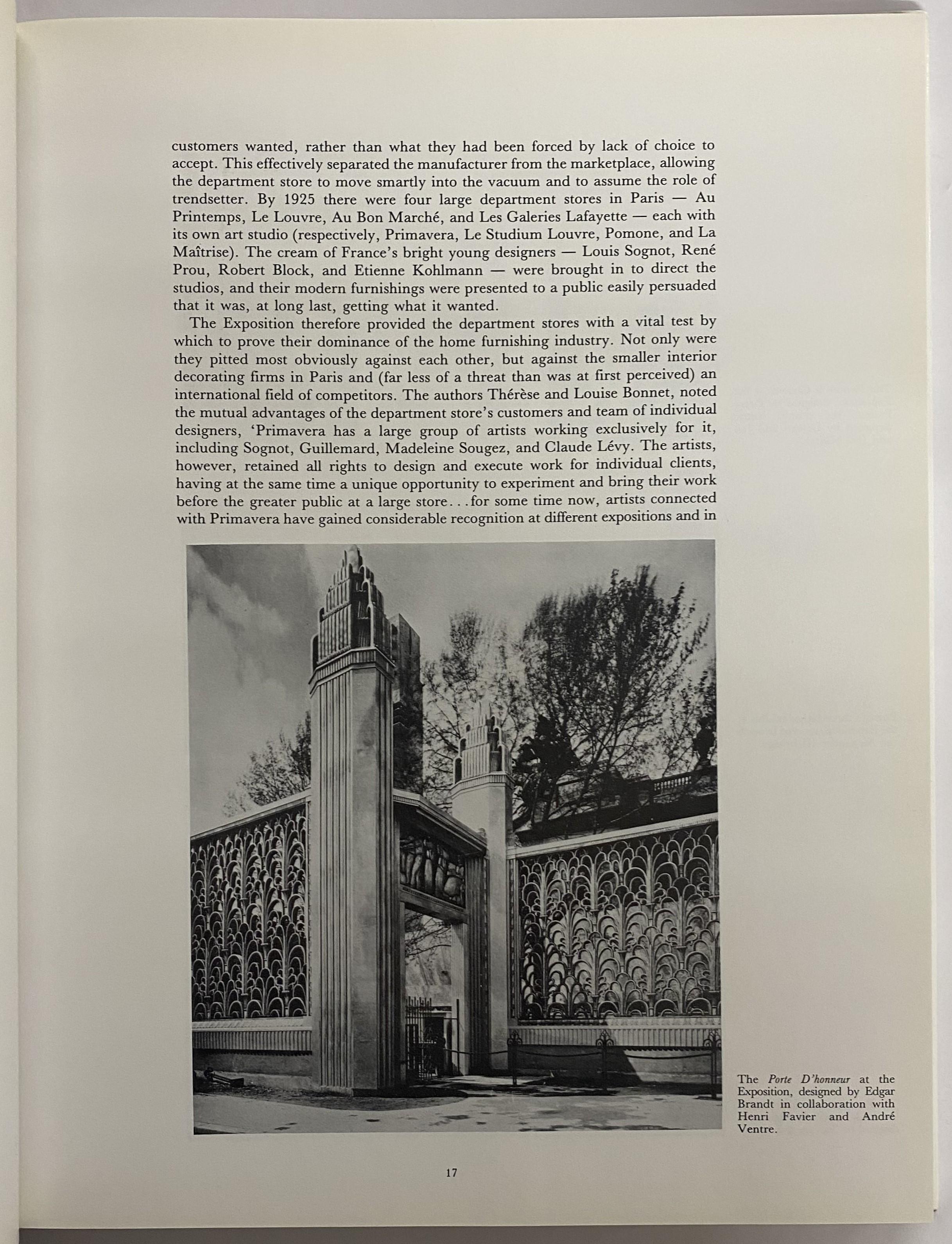 by Maurice Dufrene
The dramatic 1925 Paris Expositions des Arts Decoratifs heralded the emergence of the Art Deco movement as a great decorative style. The High Quality photographs in this book were first published in 1926 in three volumes to show