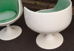 Authentic Asko Pair of Eero Aarnio Cognac Chairs