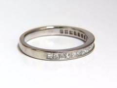 Authentic Asprey .65ct natural princess cut diamonds band*