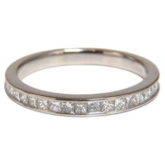 Authentic Asprey .65ct natural princess cut diamonds band*