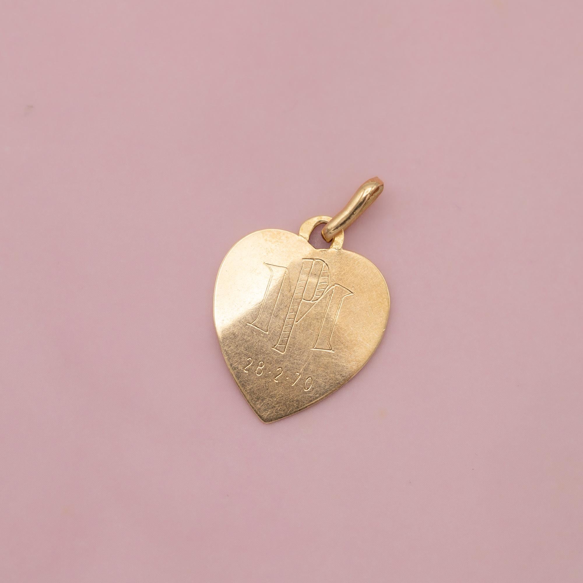 Retro Authentic Augis - Plus qu'hier et moins que demain - French love 18k solid gold