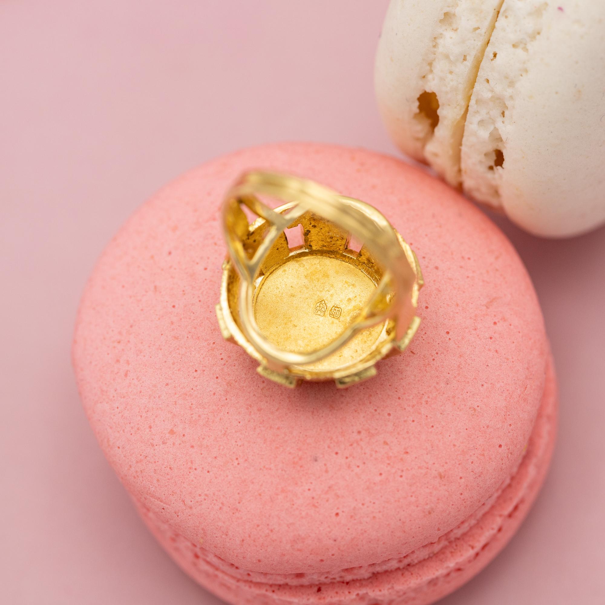 Women's or Men's Authentic Augis - Plus qu'hier et moins que demain - French love 18k solid gold
