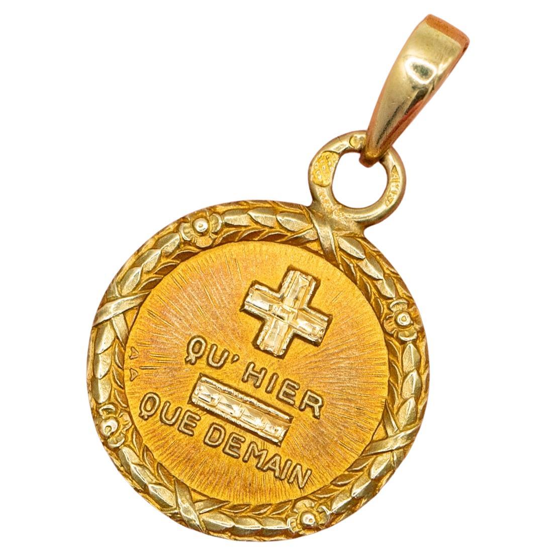 Authentic Augis - Plus qu'hier et moins que demain - French love 18k solid gold