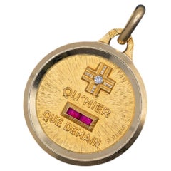 Authentic Augis - Plus qu'hier et moins que demain - French love 18k solid gold
