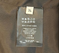 Balenciaga .Leather Quilted Biker Jacket IT 36 US 4 Black & Blue 2011 Authentic