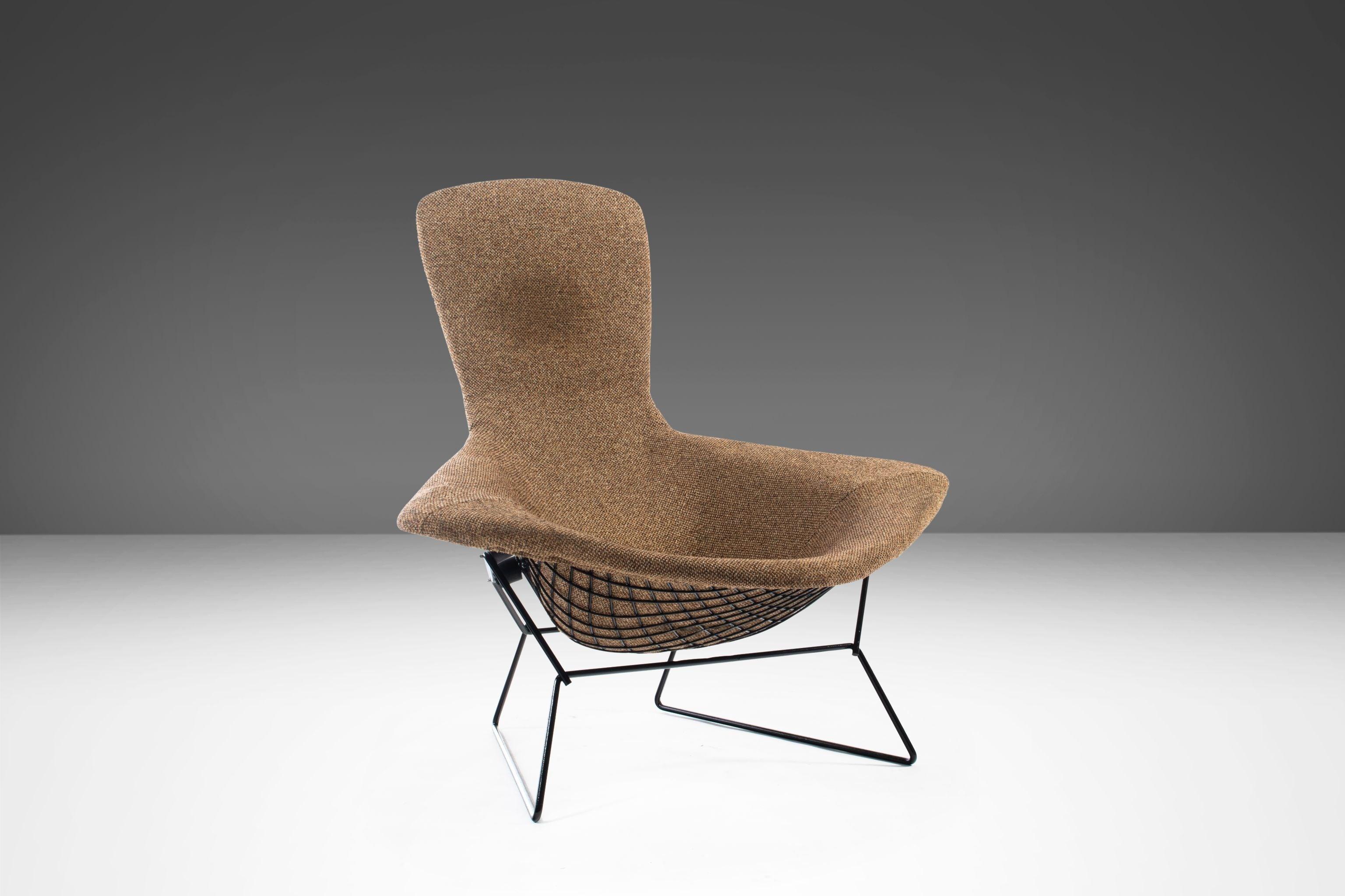 American Authentic Bird Lounge Chair and Ottoman by Harry Bertoia for Knoll, USA, 1960s For Sale