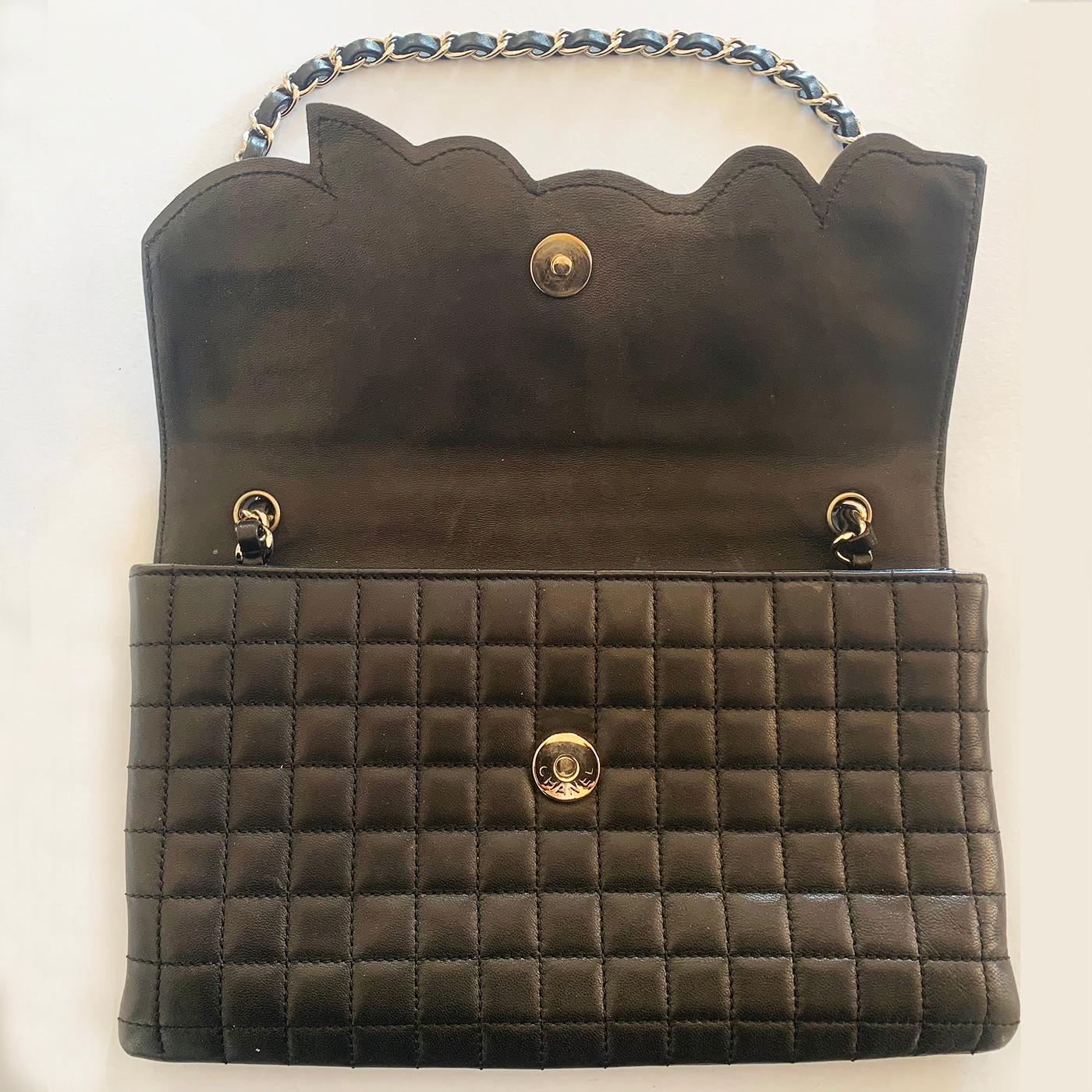 Authentic Black Chanel Camelia handbag bag purse In Good Condition For Sale In Daylesford, Victoria