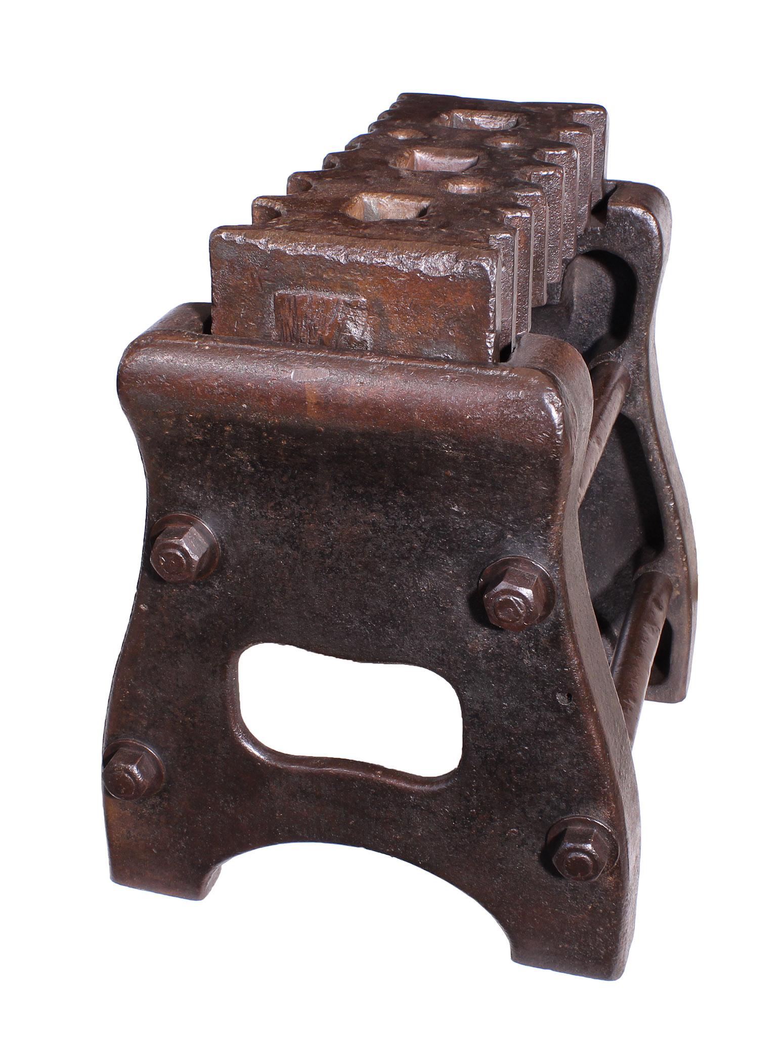 American Authentic Blacksmiths Solid Cast-Iron Swage Block