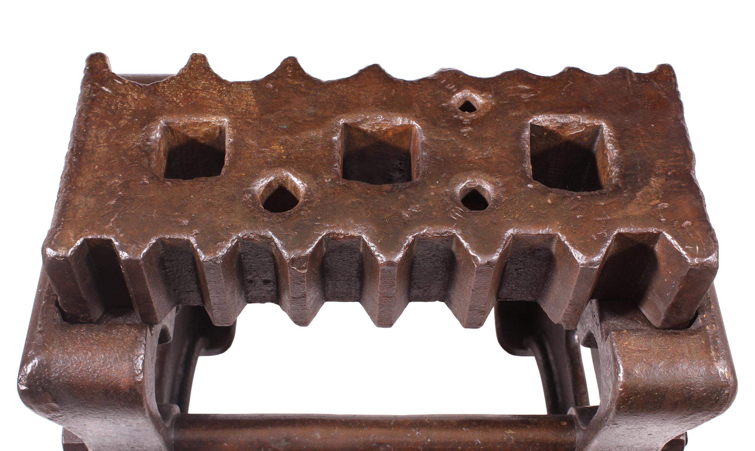 20th Century Authentic Blacksmiths Solid Cast-Iron Swage Block