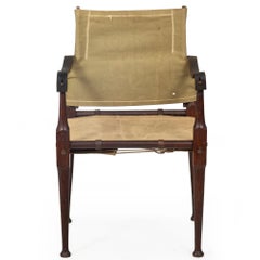 Authentic British Antique Roorkhee “Safari” Campaign Chair