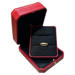 Authentic Cartier 18K Rose Gold Band Ring with Box and Certificate