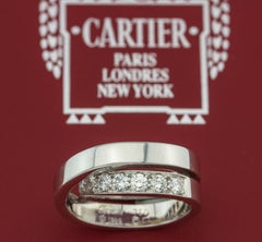 Cartier 18K White Gold Nouvelle Vague Diamond Ring