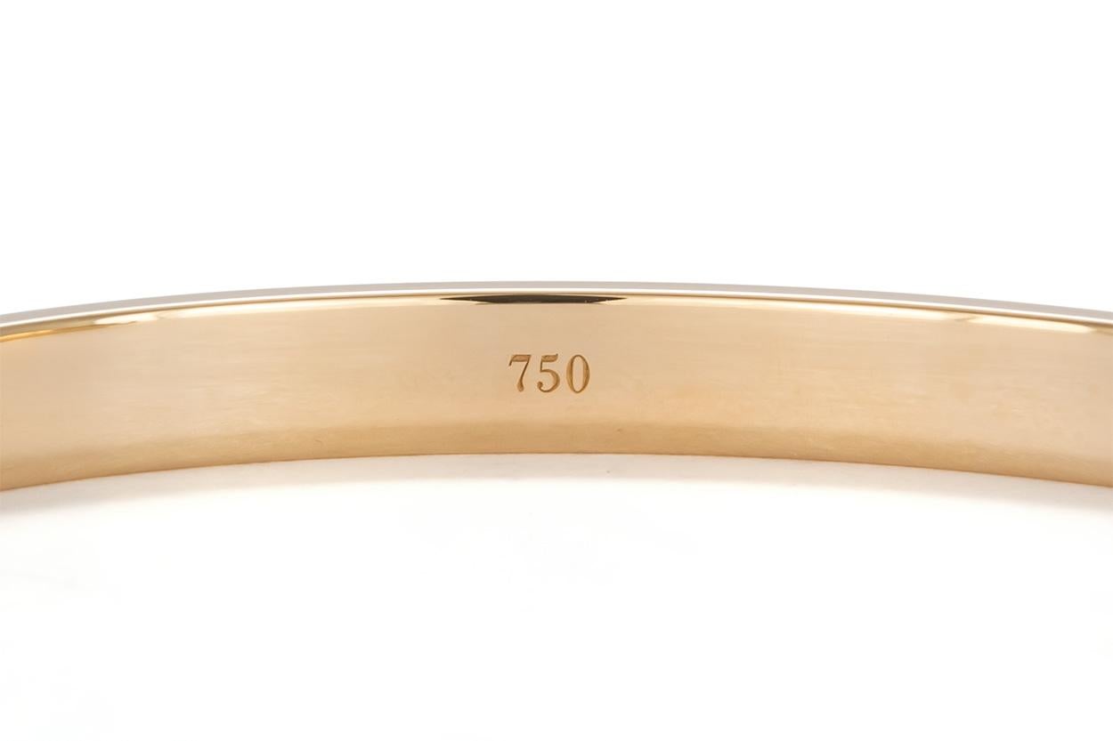 Women's or Men's Authentic Cartier Love Bangle Bracelet 18 Karat Yellow Gold Box and Papers