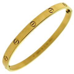 Authentic Cartier Love Bracelet in 18 Karat Yellow Gold, Certified 'C-340'