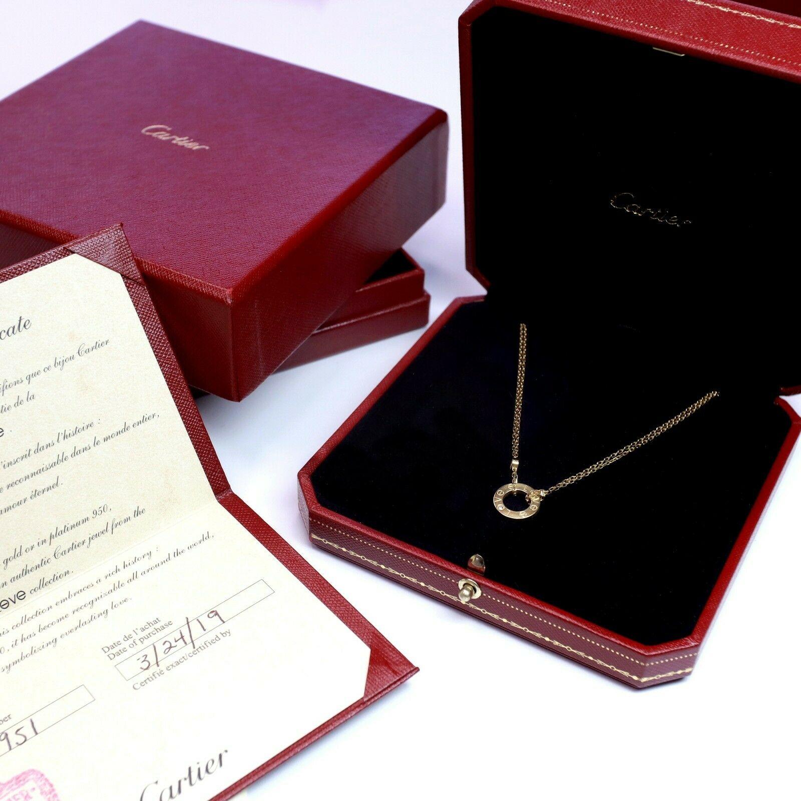 cartier love necklace 2 diamonds