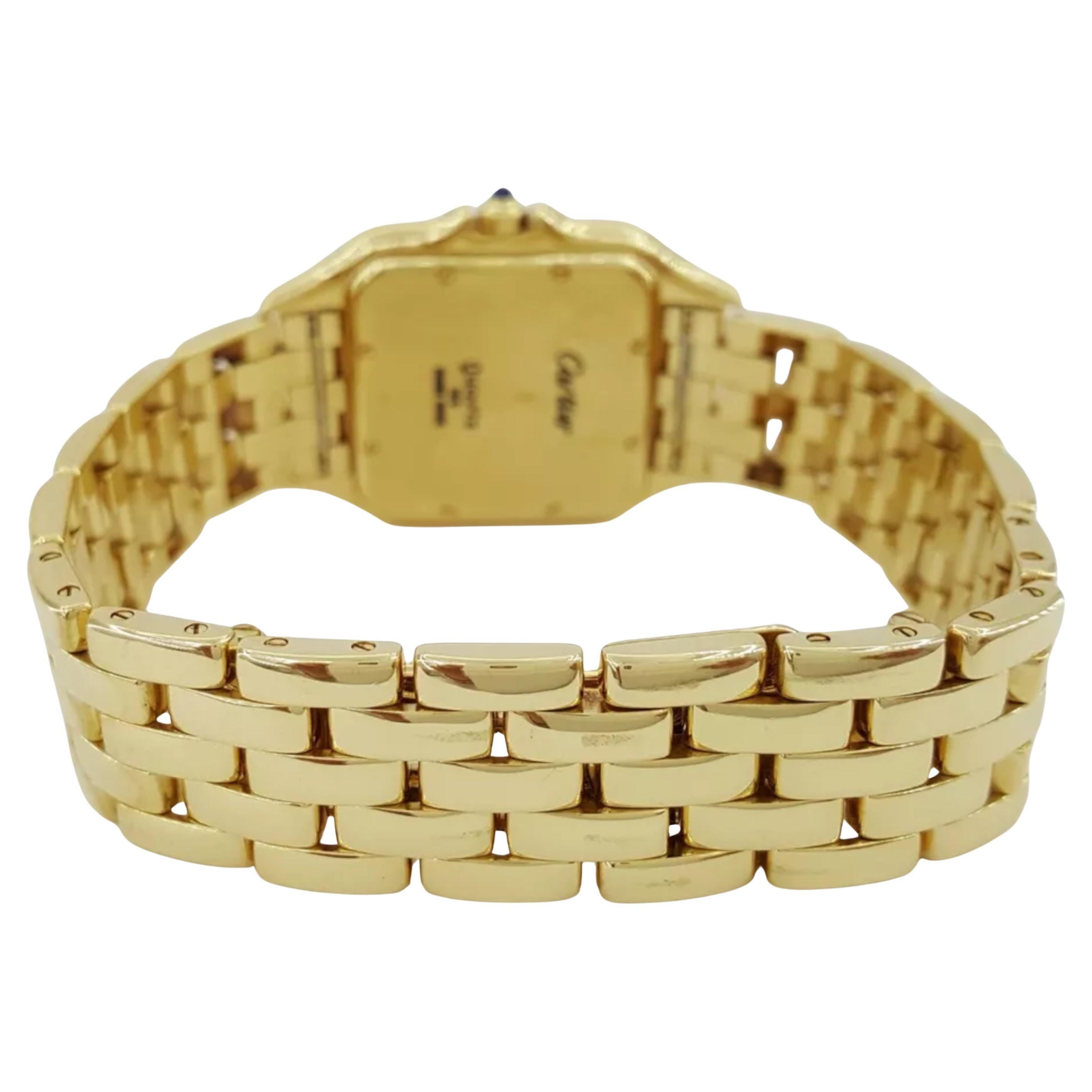 Women's Authentic Cartier Panthere De Cartier Size Medium 27mm 18k Yellow Gold Watch