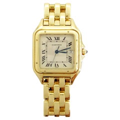 Authentische Cartier Panthere De Cartier Uhr aus 18 Karat Gelbgold, Größe Medium 27 mm