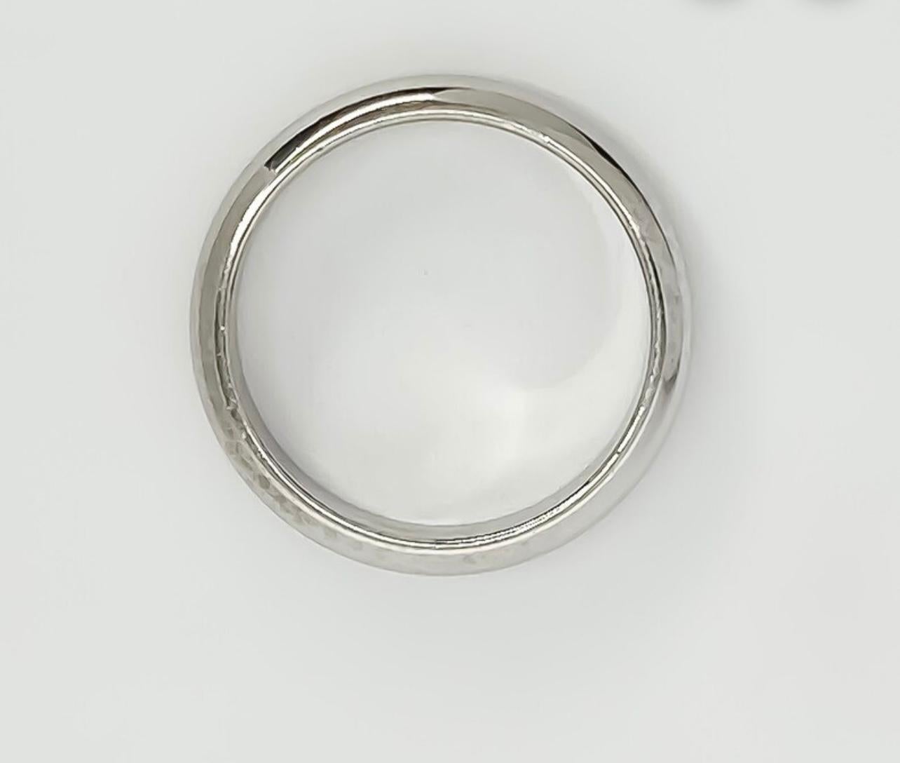 Authentic Cartier Platinum Wedding Band Ring 55, # DCP770 Original Receipt 6