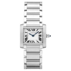 Authentic Cartier Tank Française SM W51008Q3 - Elegant Ladies' Quartz Watch