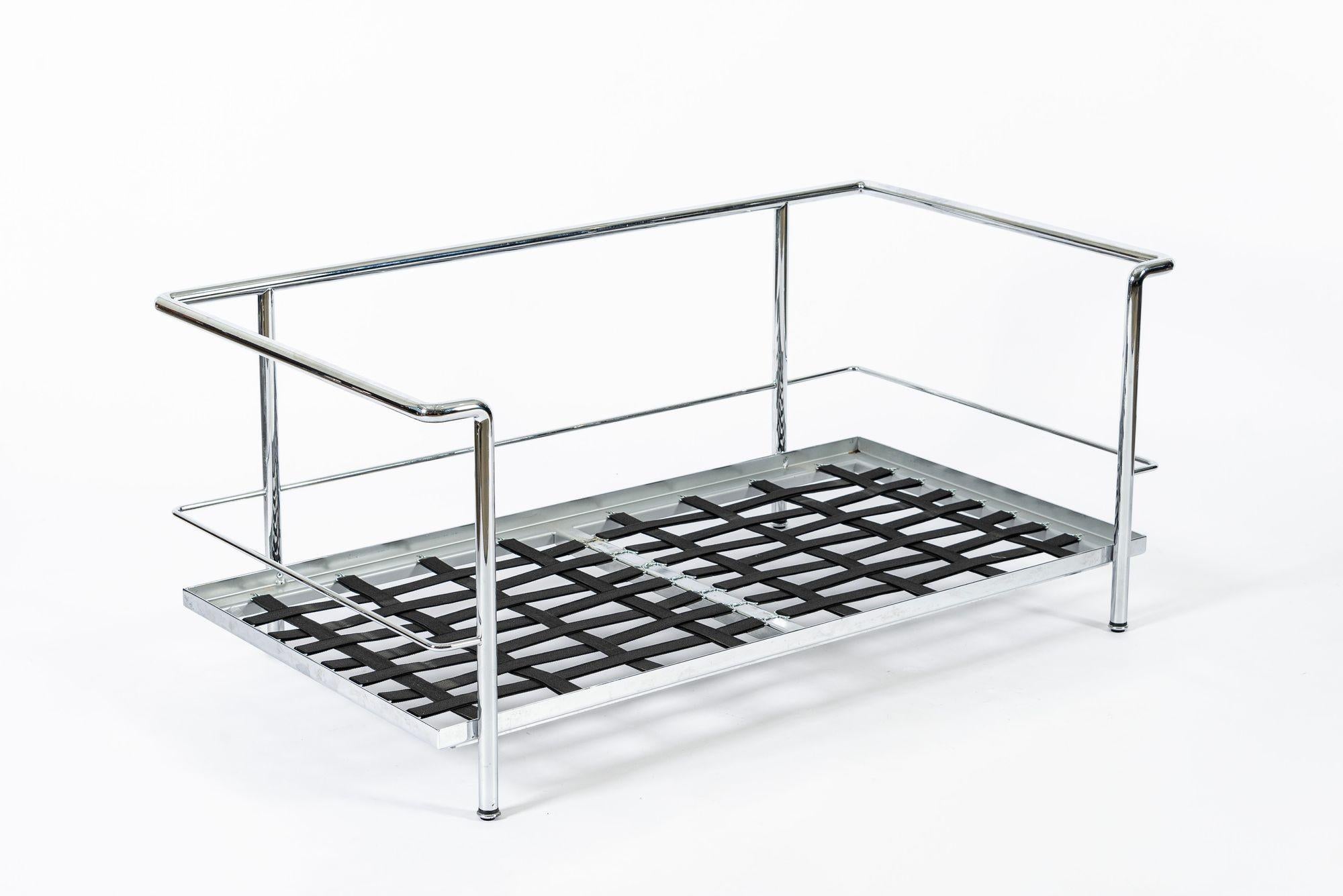 Autentico Divano a due posti in pelle nera Cassina LC2 di Le Corbusier 1994 in vendita 6